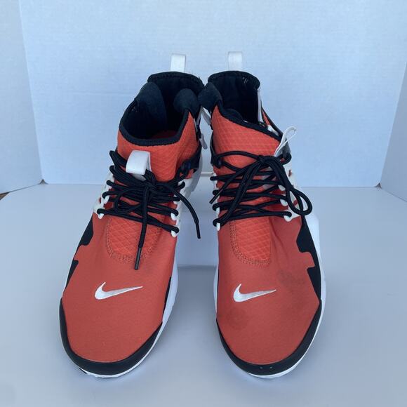 Nike Air Presto Mid Utility Orange Men's Size 12 DC8751-800 Great Condition - Picture 4 of 6